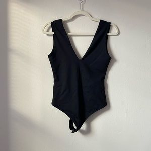 Free people deep v neck body suit size small
